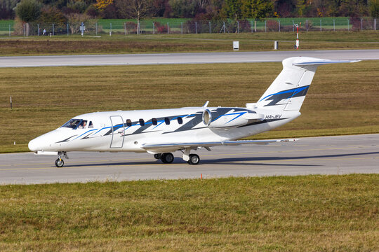 Jetstream Air Cessna 650 Citation III Airplane Munich Airport In Germany