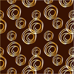 Seamless pattern, vector illustration on isolated background, abstract texture, hand-drawn, doodle. For textile, wrapping paper, wallpaper, packaging