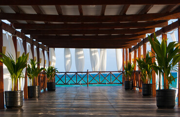 pier cancun mexico summer vacation