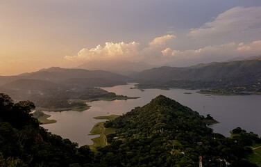 evening view from Pettigala and bambaragala  also known as Pethiyagala, is a hiking area situated...