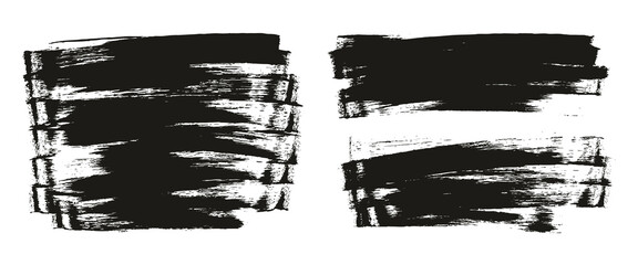 Flat Sponge Thin Artist Brush Long Background Mix High Detail Abstract Vector Background Mix Set 