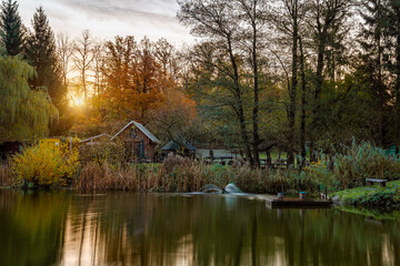 Hütte am Floßteich in Schneidenbach, Vogtland