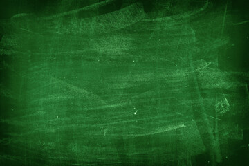 Green blackboard or chalkboard