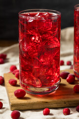 Cold Refreshing Organic Cranberry Juice Cocktail