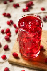Cold Refreshing Organic Cranberry Juice Cocktail