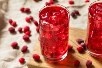 Cold Refreshing Organic Cranberry Juice Cocktail
