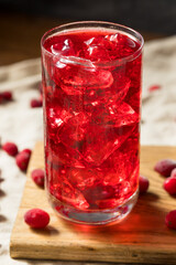 Cold Refreshing Organic Cranberry Juice Cocktail