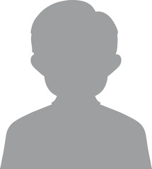 Hand drawn, modern, man avatar profile icon (or portrait icon). User flat avatar icon, sign, profile male symbol