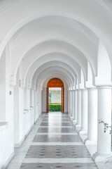 Corridor with arches