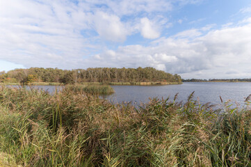 Fototapeta na wymiar The Grote Wije lake in Abcoude, the Netherlands