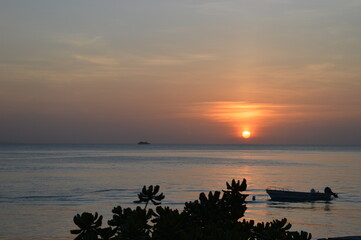 Sunset over the stunning beaches of the island of Boracay and hiking at the Taal Volcano lake in the Philippines