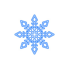 Vector of Snowflake snow flake design template icon illustration