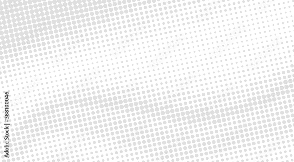 Poster light gray dotted wavy background with halftone effect