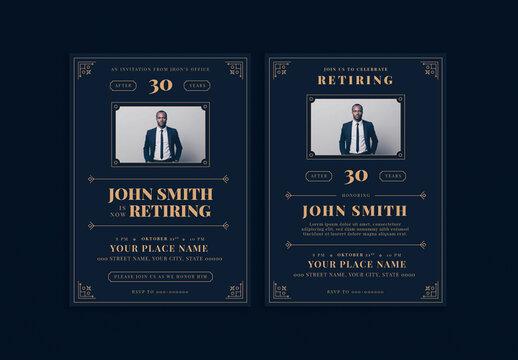 Retirement Party Invitation Layout