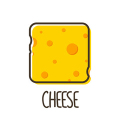Cheese symbol. cheese logo design.