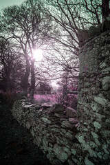 Ancient Stonework at Iron age Monastic Site, Ireland