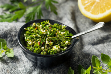 Homemade Spicy Chimichurri Sauce