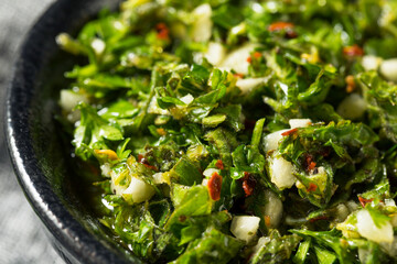 Homemade Spicy Chimichurri Sauce