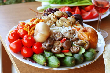Assorted salted vegetables