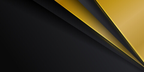 Abstract of futuristic technology yellow black presentation background