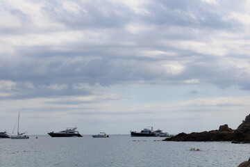 Obraz premium boat on the sea