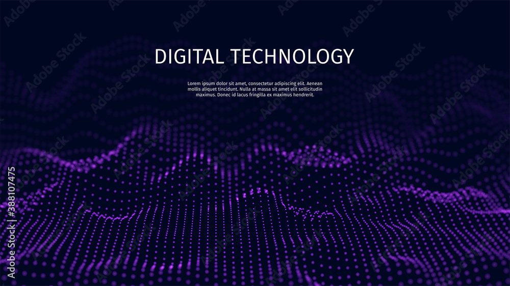 Poster digital technology background. abstract connections. futuristic sci-fi user interface concept with g