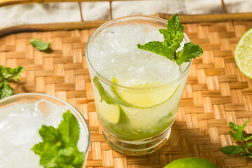 Boozy Refreshing Rum Mint Mojito Cocktail