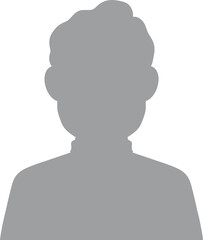 Hand drawn, modern, man avatar profile icon (or portrait icon). User flat avatar icon, sign, profile male symbol