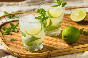 Boozy Refreshing Rum Mint Mojito Cocktail