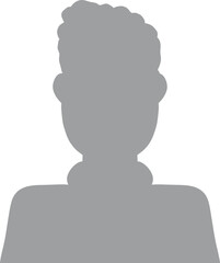 Hand drawn, modern, man avatar profile icon (or portrait icon). User flat avatar icon, sign, profile male symbol