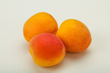 Fresh ripe sweet few apricots