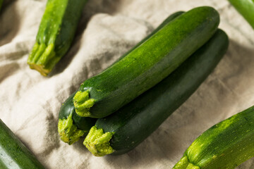 Organic Ripe Green Zucchini Squash