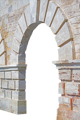 Fototapeta premium ancient vaulted hall of old fortress