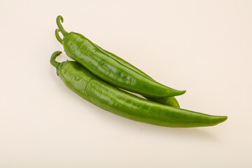 Ripe tasty spicy green pepper