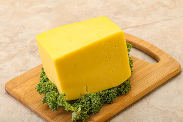 Yellow tilsiter cheese dairy product