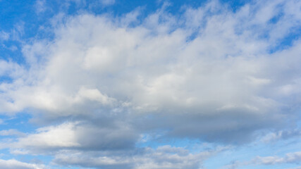 Cute white cloud in the sky