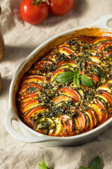 Homemade Warm Veggie Ratatouille Casserole