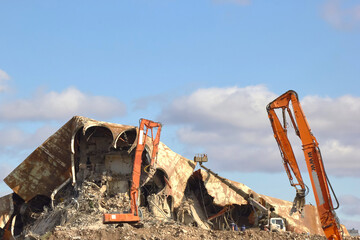 destruction of buildings, special equipment and tactics of demolition or demolition of large...