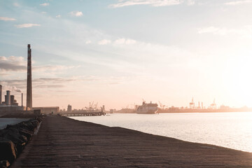 Fototapeta premium Sunset Dublin