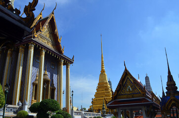 Bangkok, Thailand - Temple of the Emerald Buddha Buildings