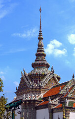 Bangkok, Thailand - Temple of the Emerald Buddha Ornate Building