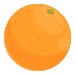 Breakfast orange icon. Cartoon of breakfast orange vector icon for web design isolated on white background