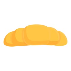 Breakfast croissant icon. Cartoon of breakfast croissant vector icon for web design isolated on white background