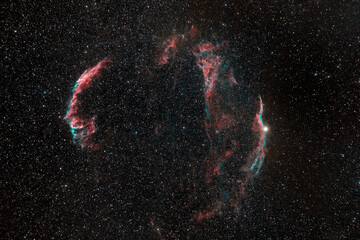 The Veil Nebula, a supernova remanent i nthe contellation of Cygnus