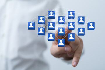 Business and communications group digital team.