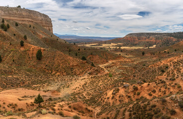 Muela de Teruel Mountain in Rambla Barrachina, Teruel, Aragon, Spain