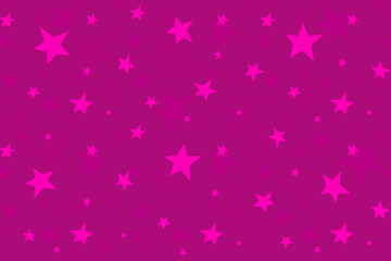Fototapeta na wymiar Pink seamless pattern with stars