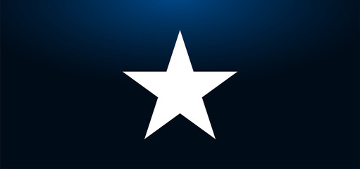 Star icon crystal blue banner background