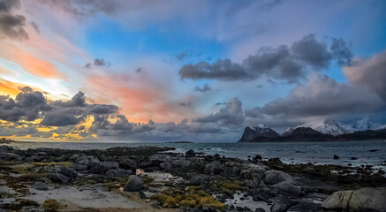 Due to the warm Gulf Stream, Lofoten has a much milder climate than other parts of the world at the same latitude. 