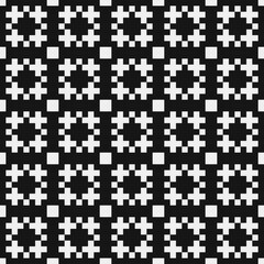 Fototapeta premium Abstract Cross Pattern Dots Logo generative computational art illustration